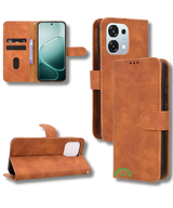 Bookcase Oppo A6 Pro Bruin Stijlvolle Bescherming en strak