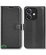 Bookcase Hoesje voor Oppo A60 Zwart Stijlvolle Bescherming