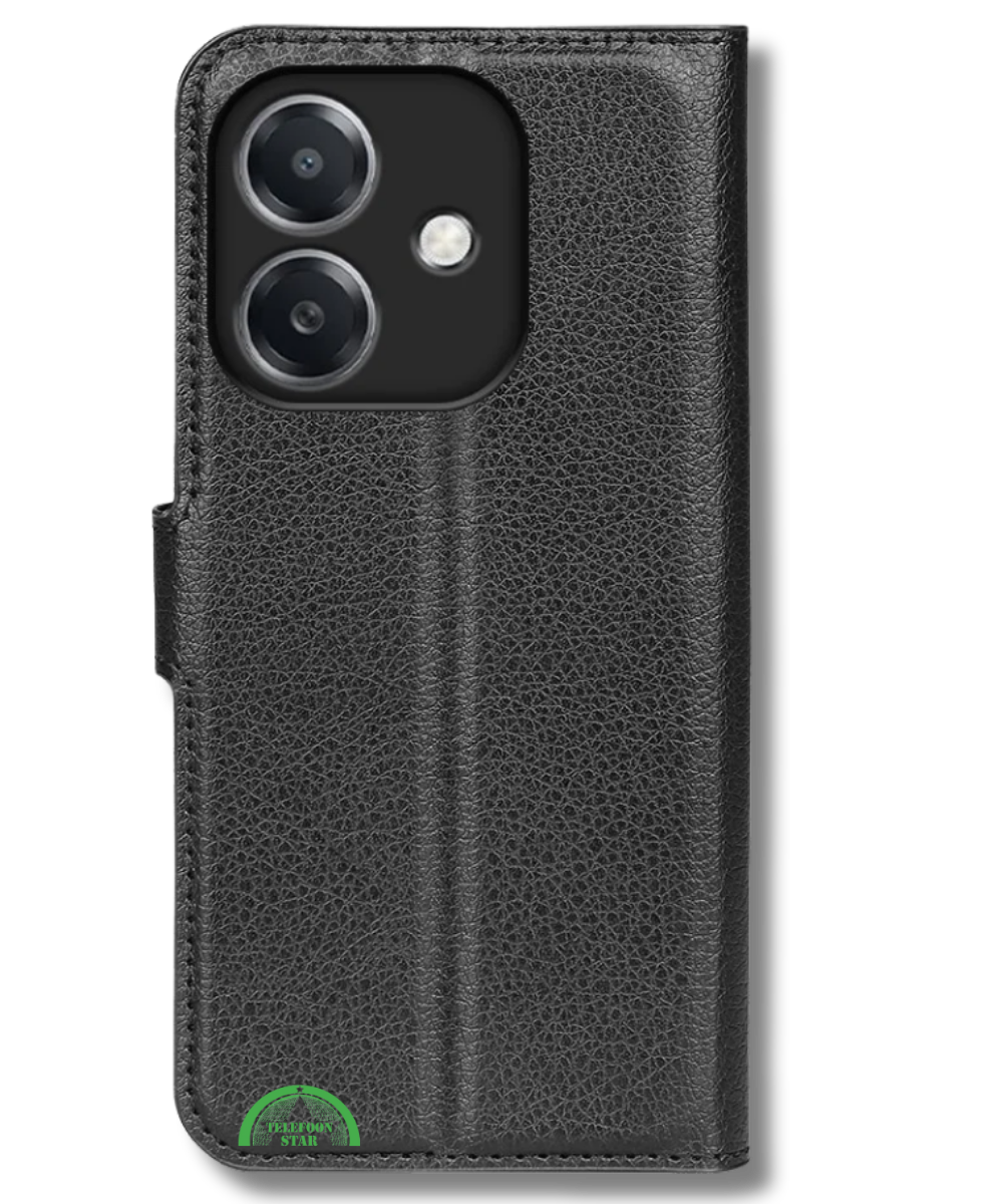 Bookcase Hoesje voor Oppo A60 Zwart Stijlvolle Bescherming