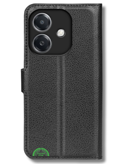 Bookcase Oppo A6 Pro Zwart Stijlvolle Bescherming
