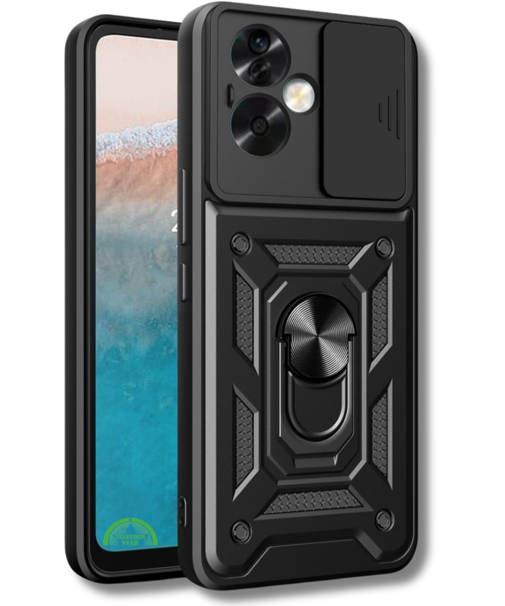 Hoesje voor Oppo A79 Zwart Shockproof stevige sluiting