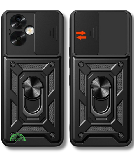 Hoesje voor Oppo A79 Zwart Shockproof stevige sluiting
