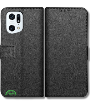 Bookcase Hoesje voor Oppo Find X5 Pro Zwart Stijlvolle Bescherming