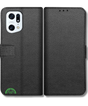 Bookcase Hoesje voor Oppo Find X5 Pro Zwart Stijlvolle Bescherming