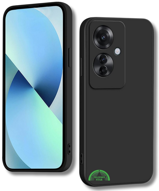 Zwart Hoesje voor OPPO Reno 11F Slank Flexibel & Krasbestendig
