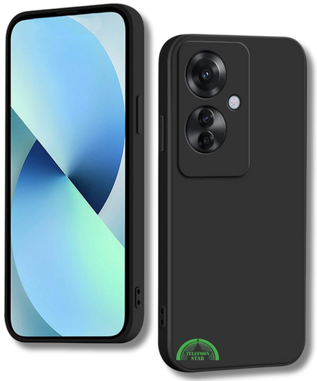 Zwart Hoesje voor OPPO Reno 11F Slank Flexibel & Krasbestendig