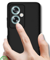 Zwart Hoesje voor OPPO Reno 11F Slank Flexibel & Krasbestendig