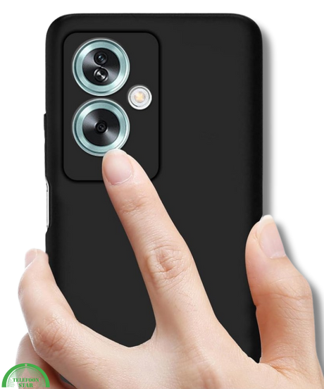Zwart Hoesje voor OPPO Reno 11F Slank Flexibel & Krasbestendig