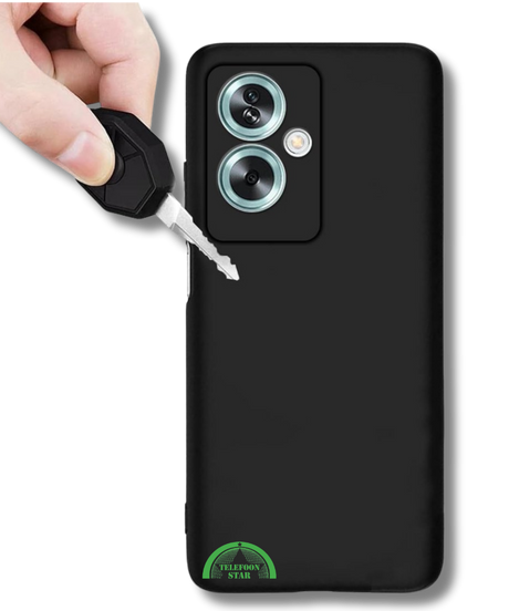 Zwart Hoesje voor OPPO Reno 11F Slank Flexibel & Krasbestendig