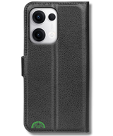 Hoesje voor Oppo Reno 13 Pro Zwart Bookcase Premium kunstleer volledig
