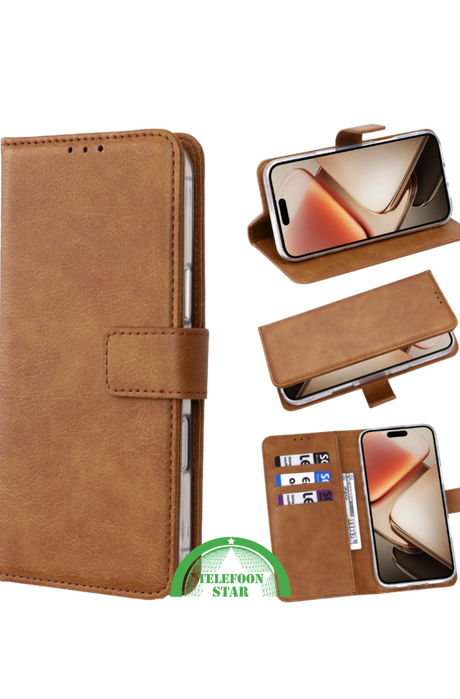 Bookcase Hoesje voor Oppo Reno 14 5G Bruin