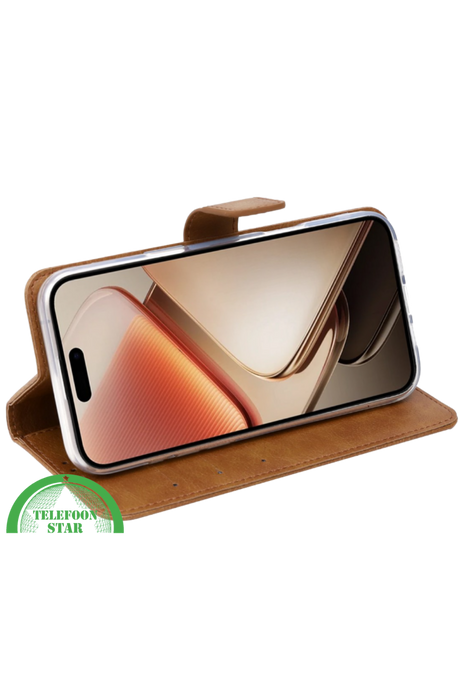 Bookcase Hoesje voor Oppo Reno 14 5G Bruin