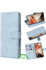 Bookcase Hoesje voor Oppo Reno 14 5G Licht Blauw