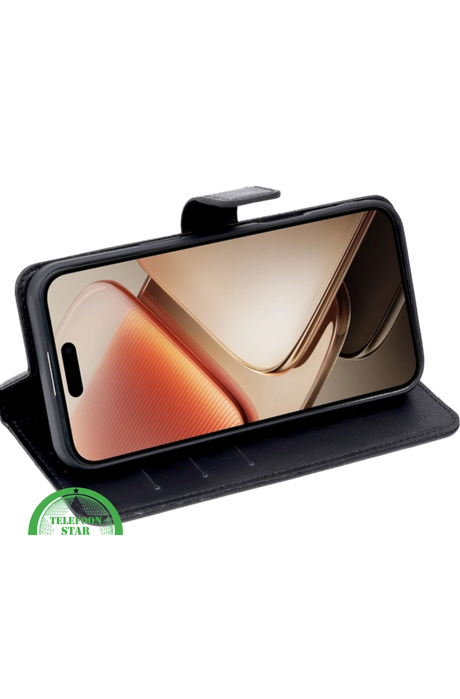 BookCase ProtectCover Zwart voor Oppo Reno 14F