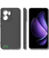 Zwart Hoesje voor Oppo Reno 14 F Silicone Slank