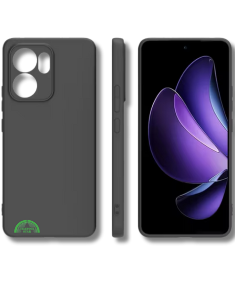 Zwart Hoesje voor Oppo Reno 14 F Silicone Slank