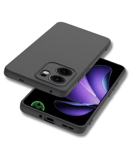 Zwart Hoesje voor Oppo Reno 14 F Silicone Slank