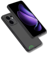 Zwart Hoesje voor Oppo Reno 14 F Silicone Slank