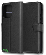 Hoesje voor Oppo Reno 14F Zwart Bookcase Premium kunstleer volledig