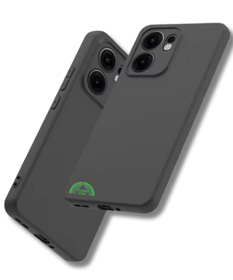 Zwart Hoesje voor Oppo Reno 14 F Silicone Slank