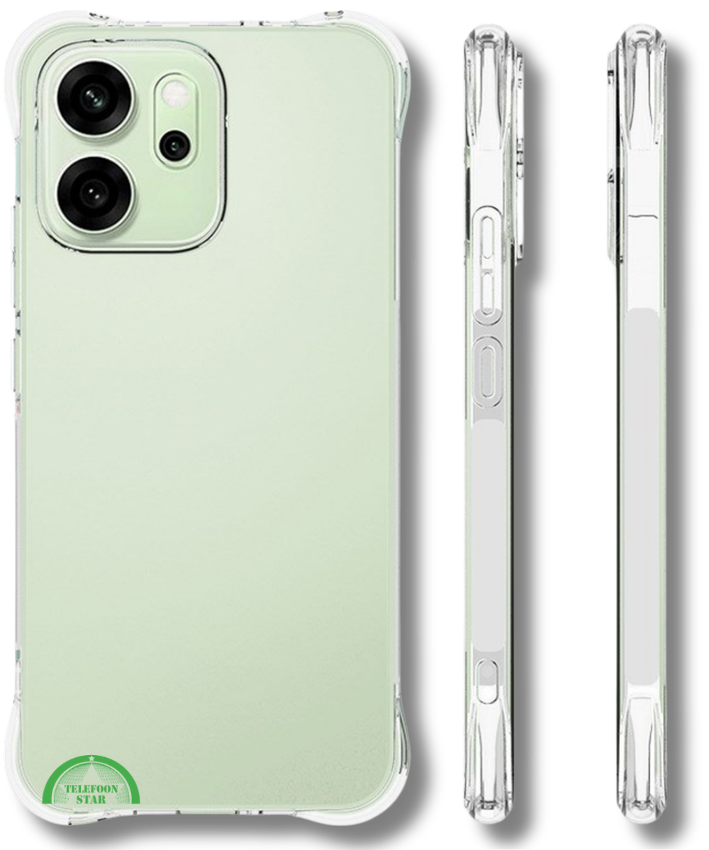 Hoesje voor Oppo Reno 14F Antishock Case Hoogwaardige bescherming Transparant