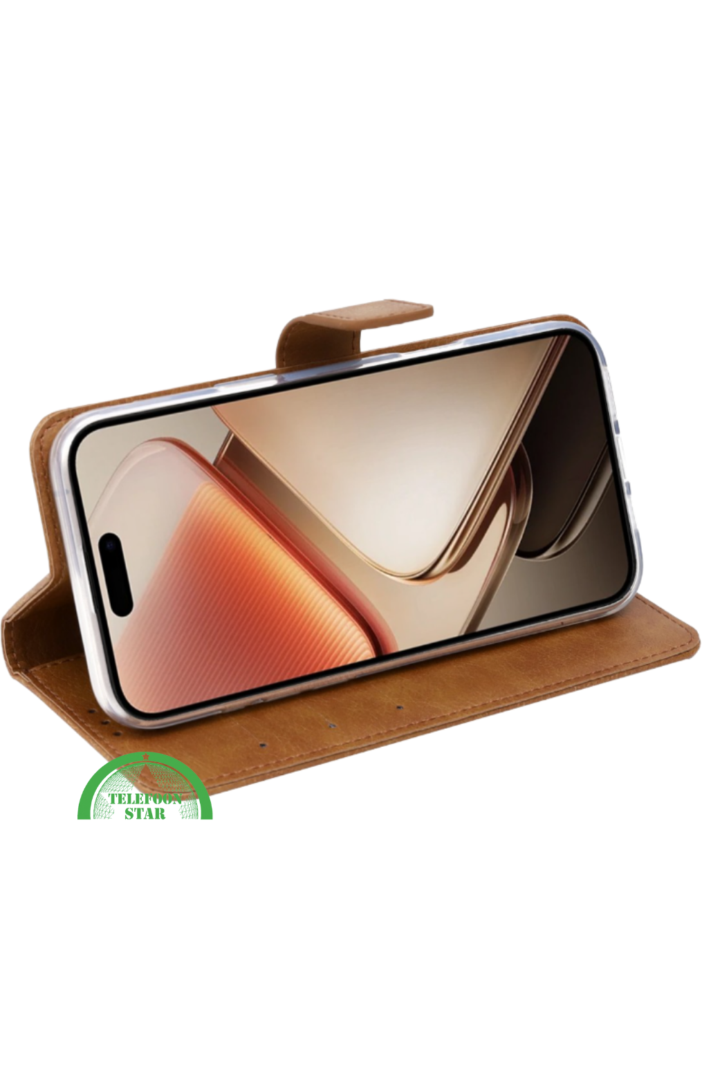 BookCase ProtectCover bruin voor Oppo Reno 14F