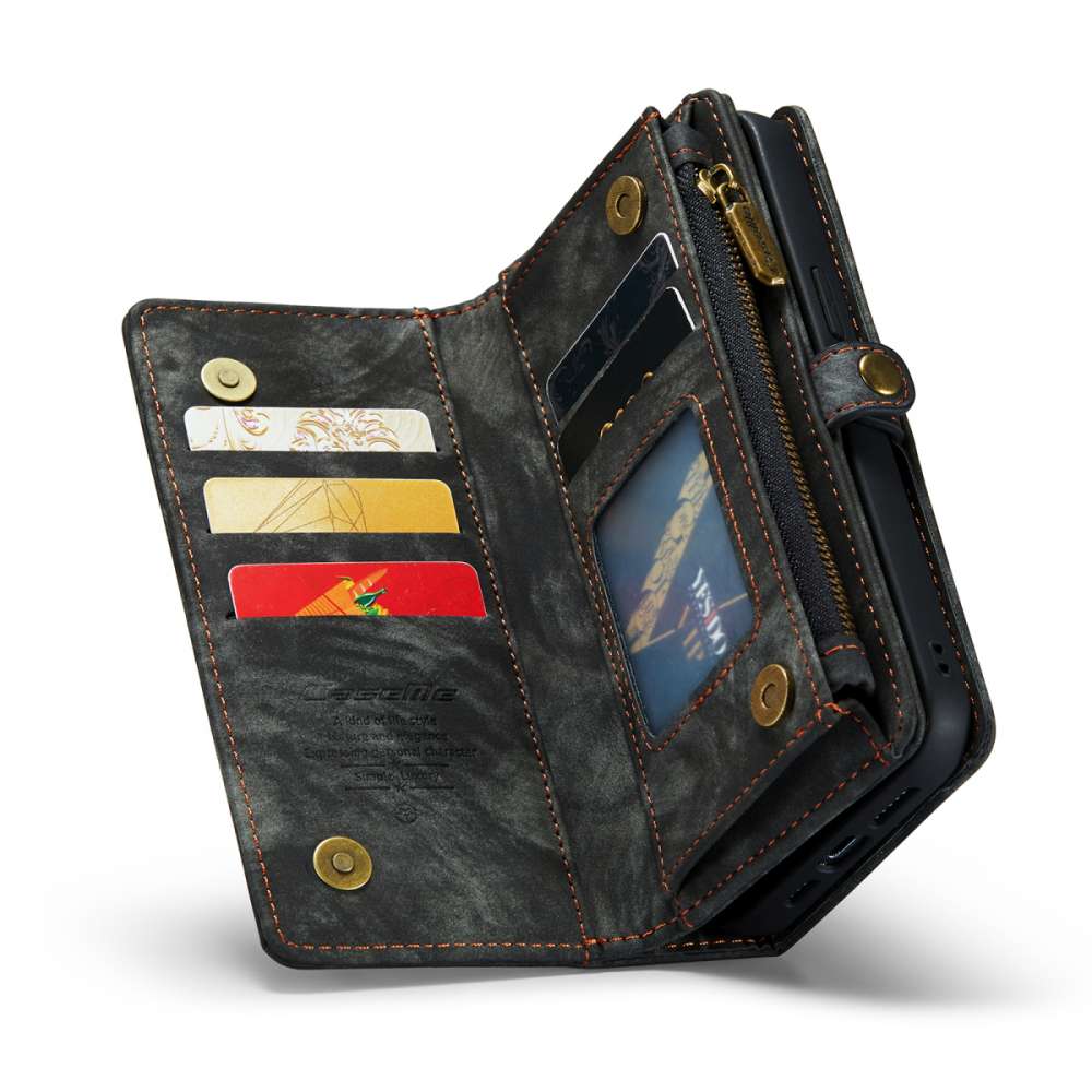 iPhone 14 3-in-1 portemonnee hoesje zwart