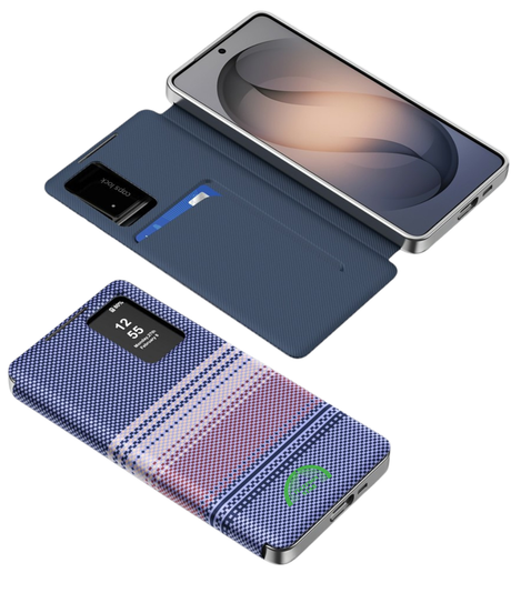Samsung Galaxy S26 Paars Smart View Boekcase Hoesje Met Dagelijkse slijtage Stof