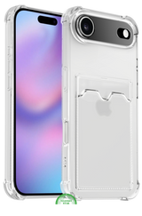 Transparant Hoesje met Kaartvak voor iPhone 17 Air &ndash; Bescherming &amp; Functionaliteit Silicone Slank | Telefoonstar