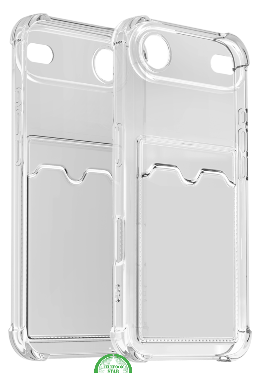 Transparant Hoesje met Kaartvak voor iPhone 17 Air &ndash; Bescherming &amp; Functionaliteit Silicone Slank | Telefoonstar