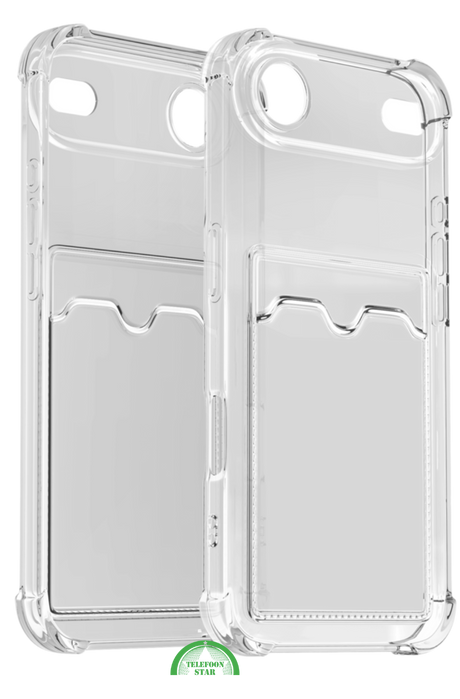 Transparant Hoesje met Kaartvak voor iPhone 17 Air &ndash; Bescherming &amp; Functionaliteit Silicone Slank | Telefoonstar