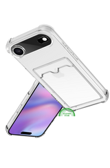 Transparant Hoesje met Kaartvak voor iPhone 17 Air &ndash; Bescherming &amp; Functionaliteit Silicone Slank | Telefoonstar