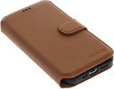 iPhone 15 Pro Max 2 in 1 Hoesje | 100% Leer | Minimalistisch | Bruin