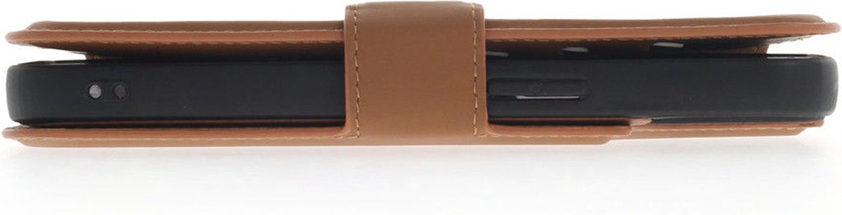 iPhone 15 Pro Max 2 in 1 Hoesje | 100% Leer | Minimalistisch | Bruin