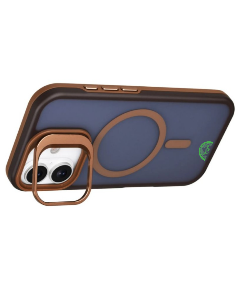 Hoesje voor iPhone 17 Premium DualTone MagSafe Backcover met Extra Grip &ndash; Dusty Bronze