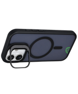 Hoesje voor iPhone 17 Premium DualTone MagSafe Backcover met Stevige hard case achterkant Onyx Black