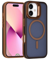 Hoesje voor iPhone 17 Premium DualTone MagSafe Backcover met Extra Grip &ndash; Dusty Bronze