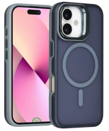 Hoesje voor iPhone 17 Slate Grey MagSafe Backcover met Stevige hard case achterkant