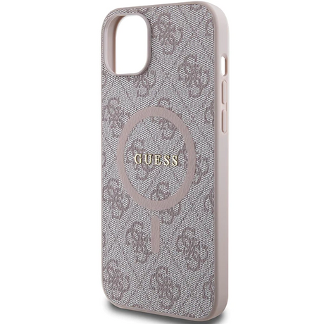 iPhone 15 MagSafe Hoesje | Guess Hoesje | Roze