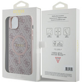 iPhone 15 MagSafe Hoesje | Guess Hoesje | Roze
