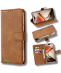 Hoesje Xiaomi 15 Bruin Lederen Look Met Pasjeshouder & Kickstand