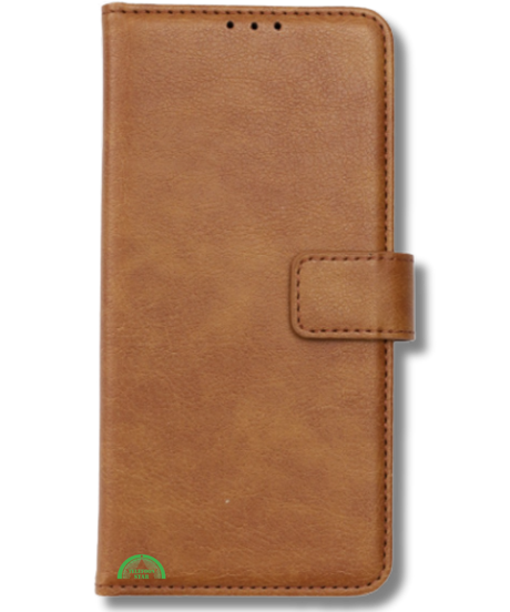 Hoesje Xiaomi 15 Bruin Lederen Look Met Pasjeshouder & Kickstand