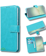 Bookcase Hoesje voor Xiaomi Redmi A3 Turquoise Magnetische sluiting