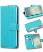Bookcase Hoesje voor Xiaomi Redmi A3 Turquoise Magnetische sluiting