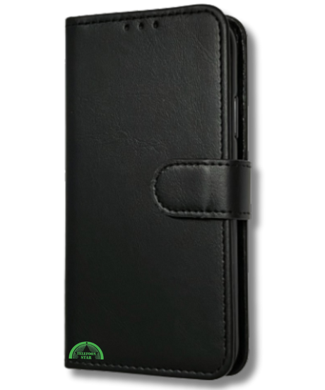 Bookcase Hoesje voor Xiaomi Redmi A3 Zwart Magnetische sluiting
