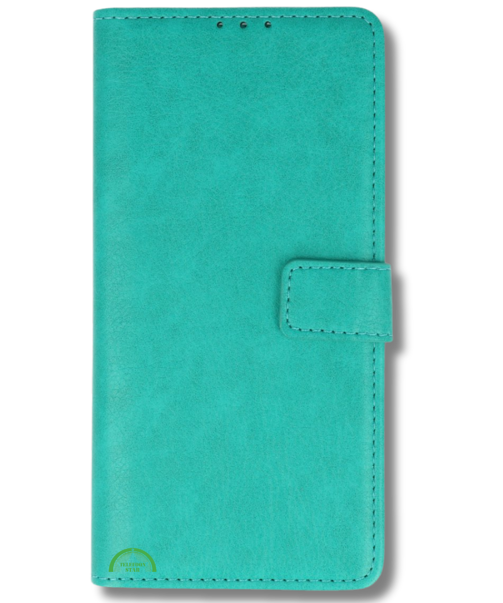 Bookcase Hoesje voor Xiaomi Redmi A3 Turquoise Magnetische sluiting