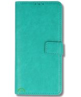 Bookcase Hoesje voor Xiaomi Redmi A3 Turquoise Magnetische sluiting
