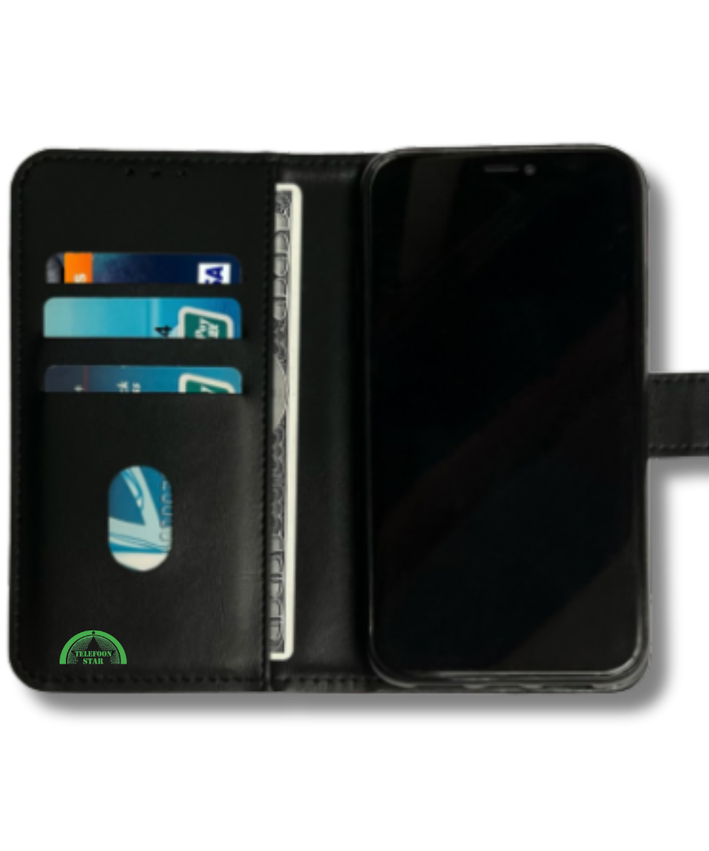 Bookcase Hoesje voor Xiaomi Redmi A3 Zwart Magnetische sluiting