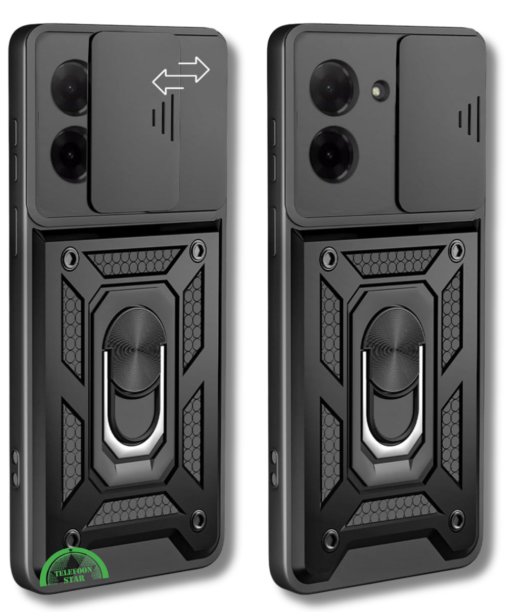Hoesje voor Xiaomi Redmi A5 Zwart Slank ontwerp met Camera Slide Cover