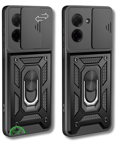 Hoesje voor Xiaomi Redmi A5 Zwart Slank ontwerp met Camera Slide Cover